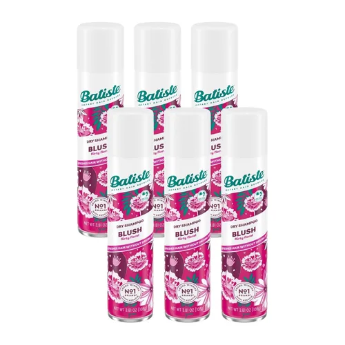 Batiste Champú seco, fragancia rubor, 3.81 onzas (paquete de 6)