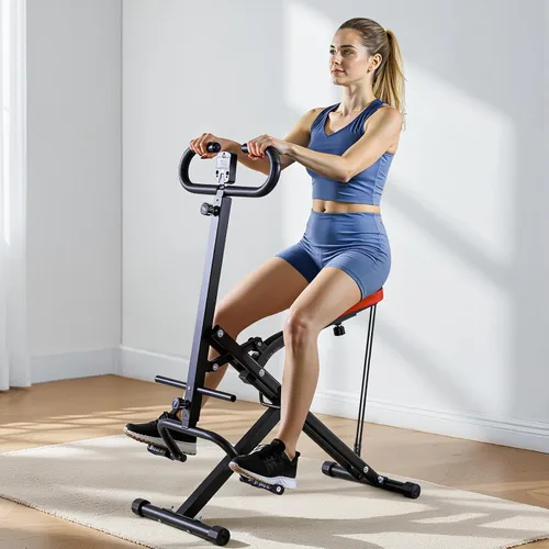 Miniatura 8 de VEVOR Squat Machine, Deep Squat Rowing Machine for Home, Easy Setup & Foldable Exercise Equipment, Glute Trainer Machine with 2/3 High-Strength