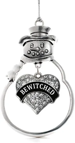 Miniatura 114 de Inspired Silver - Big Sis - Adorno de Navidad plateado - Adorno de árbol de Navidad con dije de corazón con circonita cúbica - Decoración colgante
