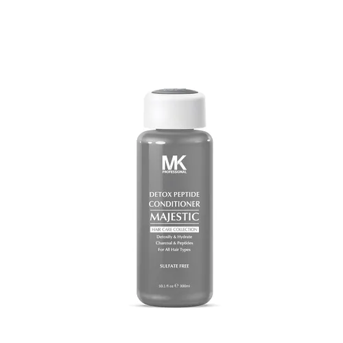 MK PROFESSIONAL Acondicionador de carbón desintoxicante, ayuda a calmar el cuero cabelludo y eliminar impurezas, sin sulfato + complejo de