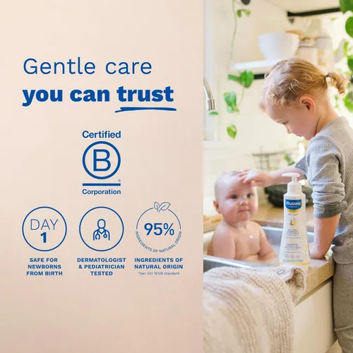 Miniatura 9 de Mustela Set de regalo para la hora del baño de piel seca para bebés, esenciales para el cuidado de la piel del bebé, con aguacate natural y crema