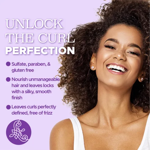 Miniatura 3 de Luseta Juego de champú y acondicionador para cabello rizado con aceite de coco, rebote ilimitado y definición para cabello ondulado y ensortijado
