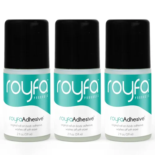 Miniatura 10 de Liquid Fashion - Cinta enrollable de alta calidad, pegamento corporal de 2 onzas líquidas, adhesivo corporal agradable a la piel para sostener