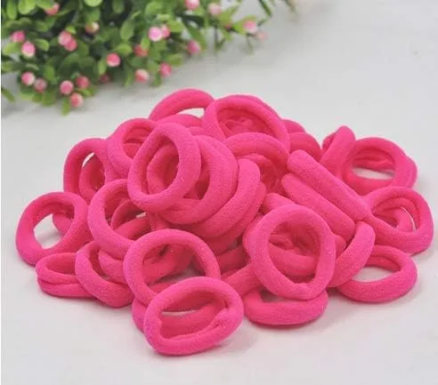 Miniatura 13 de Accesorios para el cabello para niñas y niños, bandas de goma para cola de caballo, bandas elásticas para el cabello (negro)