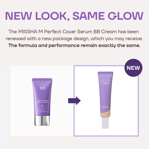 Miniatura 3 de MISSHA M PERFECT COVER SERUM BB CREAM No.13 Light Fair- Fair with Cool Undertone, BB Cream de Cardi B Pick, tinte para la piel, hidratante tintado