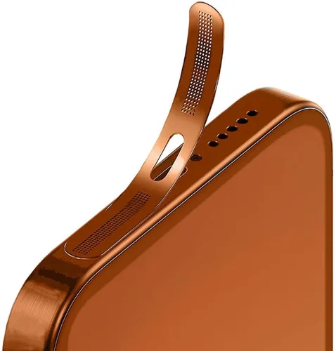 para iPhone 17 Pro Max Auricular Parlante Malla Anti Polvo Adhesiva Cubierta - 5 PIEZAS / Naranja Cósmico Naranja (Cosmic Orange)