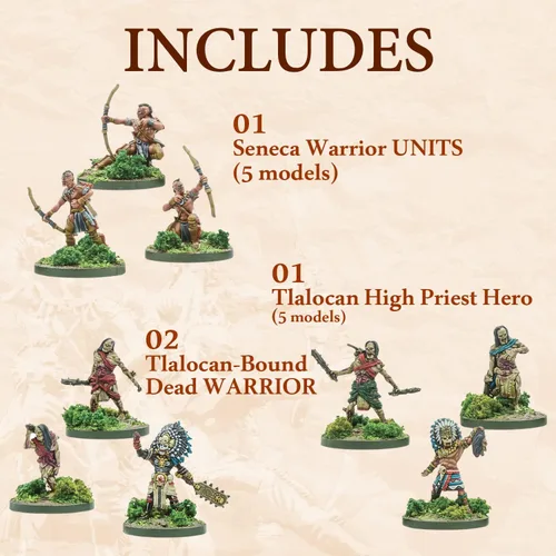 Miniatura 3 de Wargames Delivered - Warlord Games Mythic Americas - Inca: Antisuyu Archers. Figuras de acción Fantasía 1.102 in Miniaturas para Wargames