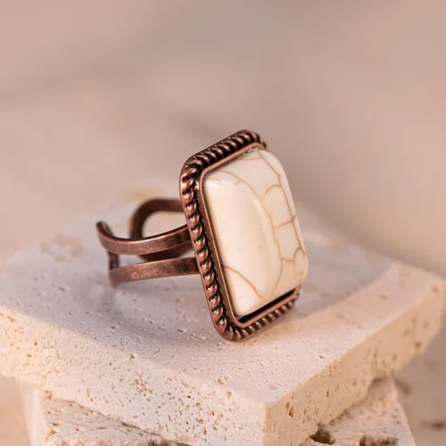 Miniatura 4 de Montana West Rustic Couture's Bohemian Turquoise - Anillo para mujer