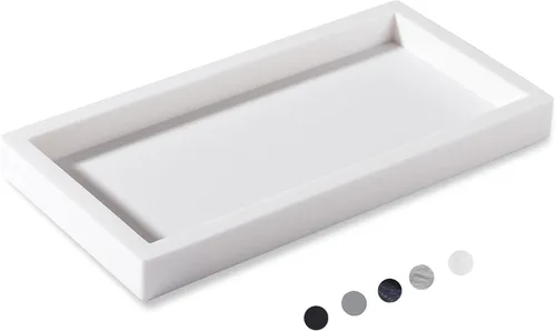 Miniatura 11 de Bandeja de baño, pequeña bandeja de tocador de silicona, jabonera, soporte para esponja, organizador de fregadero de cocina, accesorios de baño