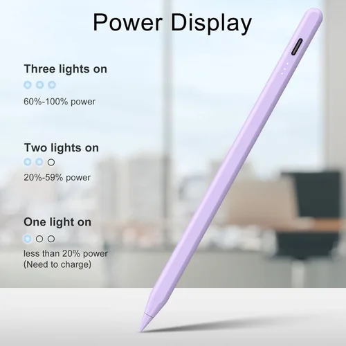 Miniatura 4 de Lápiz óptico para iPad, carga rápida de 13 minutos para Apple iPad Pencil con rechazo de palma, compatible iPad Air 3/4/5/6 2018-2024, iPad Mini
