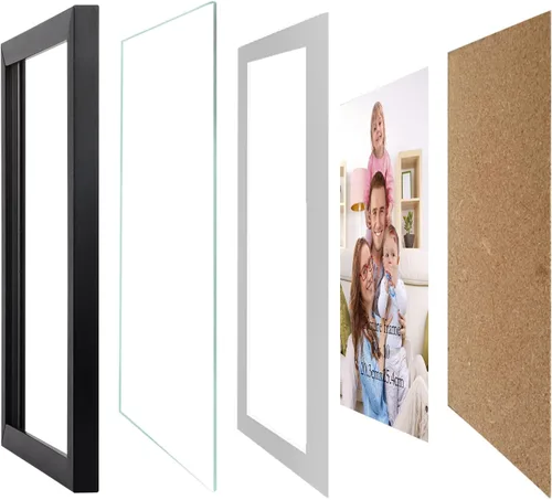 Miniatura 8 de Giftgarden - Portarretratos de 10 x 15 cm, para mostrar fotos de 10 x 15 con paspartú o fotos de 13 x 18 cm sin paspartú, para pared o mesa