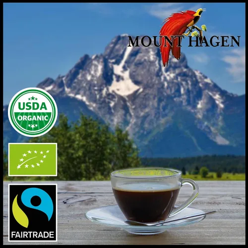 Miniatura 7 de Mount Hagen 25 paquetes de café descafeinado instantáneo de una sola porción – 1 paquete Granos arábica orgánicos descafeinados de tostado medio