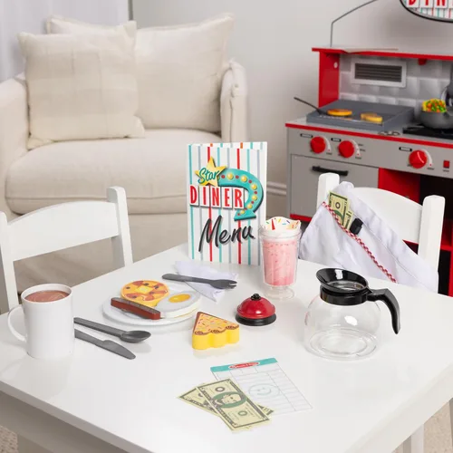 Miniatura 9 de Melissa & Doug – Juego de casa Star Diner Restaurante (41 Piezas)