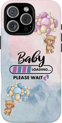 Miniatura 40 de Cute Baby Loading Phone Case for iPhone Models and Variants - Sweet Maternity Phone Cover for Pregnancy Reveal or Baby Shower Matte