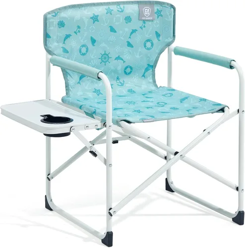 EVER ADVANCED Silla de directores para niños con mesa auxiliar para campamento, RV y deportes, asiento acolchado para niños al aire libre con