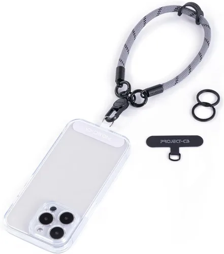 Miniatura 18 de 1 correa de muñeca para teléfono, 2 correas para teléfono, correa de muñeca para teléfono, llavero, llavero (negro)