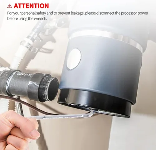Miniatura 5 de 2 llaves de eliminación de basura, llave Jam-Buster de diseño alargado, herramienta Allen para eliminación de basura compatible con InSinkErator