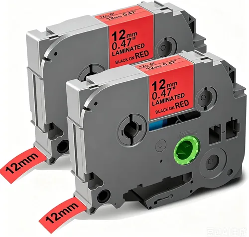 Miniatura 11 de Compatible con cinta azul P Touch TZe-531 TZe531 laminada 0.47 de 0.47 pulgadas, cinta azul de repuesto para Brother PT-D200 PT-D450, 1/2 pulgada x