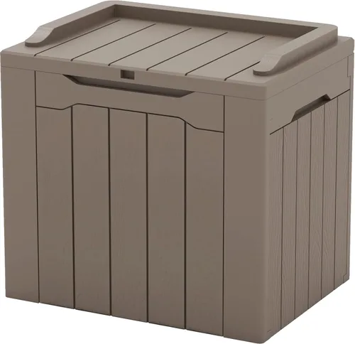 Miniatura 27 de Patiowell Caja de resina de 30 galones, caja de almacenamiento al aire libre para muebles de patio, entregas, suministros de piscina, impermeable