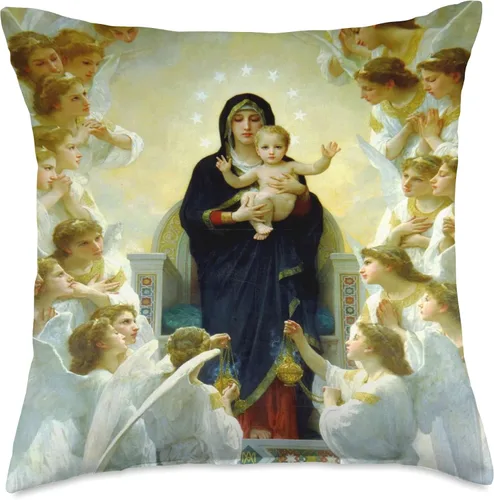 Miniatura 5 de Mary Queen of Angels Almohada de tiro 16x16, multicolor