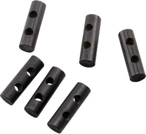 pequeño varilla de hierro para supervivencia, pedernal perforado iniciador de fuego con orificio para pulsera de cordón paracaídas Collar 1 pulgada