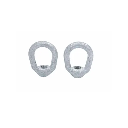 Miniatura 6 de 2 piezas 5/16" tuerca de ojo galvanizada sumergida en caliente con 3/8"-16 UNC grifo 1,250 libras WLL