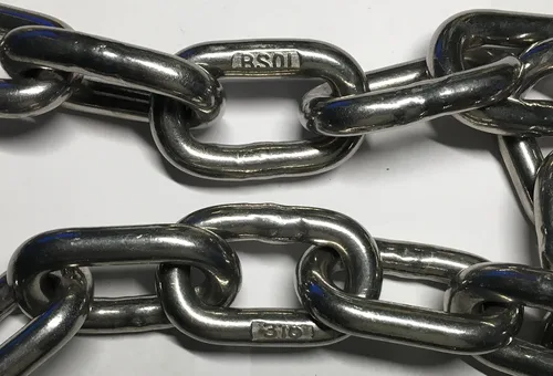 Miniatura 2 de US Stainless Cadena de anclaje AISI 316 de 5/16" (8 mm) con grilletes de 3/8" (10 mm)
