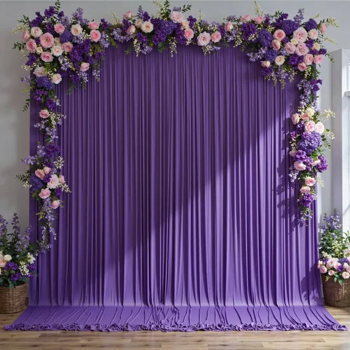 Miniatura 43 de Cortina de fondo azul bebé de 10 pies x 8 pies sin arrugas para fiesta, cortinas de fondo de poliéster azul para fotografías, decoraciones para baby
