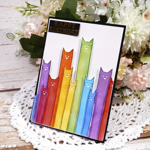 Miniatura 4 de Lapoo Troquel de corte para álbumes de recortes, marcos de fondos 3D, troqueles de corte para manualidades, manualidades, decoración de fiesta