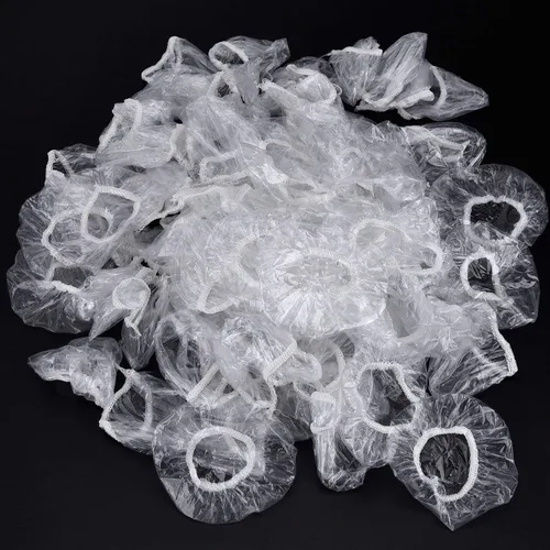 Miniatura 4 de Outus - 100 unidades de protectores de oído desechables transparentes de plástico, impermeables para ducha, tinte de pelo, baño