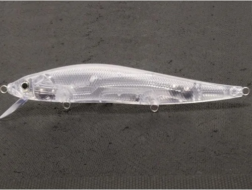 Miniatura 42 de 10 Señuelo en Blanco sin Pintar Minnow Crankbait de Agua Superior sin Labios Jerkbait Señuelos de Pesca UPM760P10