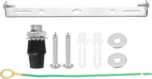 Miniatura 13 de MECCANIXITY Placa de luz de techo 3.150x0.709x0.630 in Soporte de montaje para lámpara de oficina en casa, 1 juego