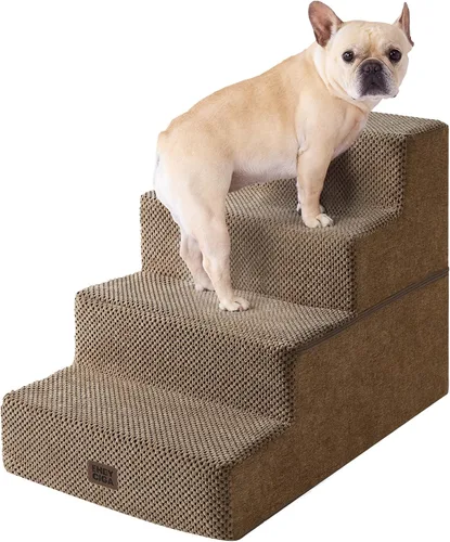 Miniatura 31 de EHEYCIGA Escaleras para perros pequeños de 13.5 pulgadas de alto, escalones para perros de 3 escalones para sofá y silla, escalones para mascotas