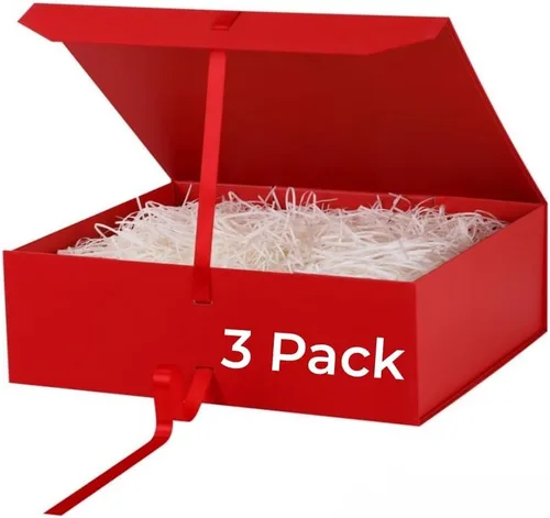 Miniatura 34 de GoooodGift Caja de regalo grande azul, 1 paquete de 13.5 x 11 x 5.3 pulgadas, caja de regalo de lujo para regalos con tapa de cierre magnético