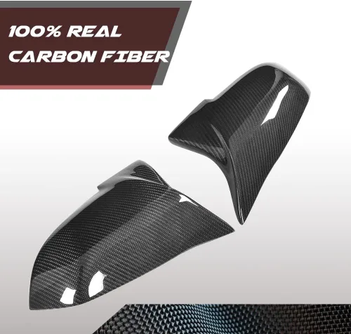 Miniatura 2 de Tapas de espejo de fibra de carbono para BMW F30 F20 F22 F23 F31 F32 F33 F36 F87 M2 X1 E84 puerta lateral retrovisor tapa accesorios reemplazo