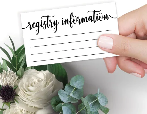 Miniatura 5 de 50 tarjetas de registro - Baby Shower o despedida de soltera - Insertos de invitación