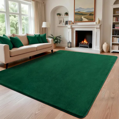 Miniatura 13 de Andecor Alfombra Peluda de Pasillo para Dormitorio Sala de Estar, 2x6 pies Verde Lavable Esponjosa Alfombras de Pasillo de Área para Cocina