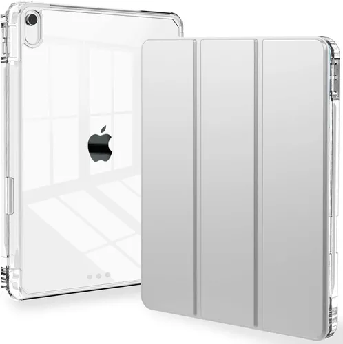 Miniatura 8 de Feams Funda para iPad (A16) 11ª generación de 11 pulgadas 2025, iPad de 10.9 pulgadas 2022, cubierta trasera transparente delgada de tres pliegues