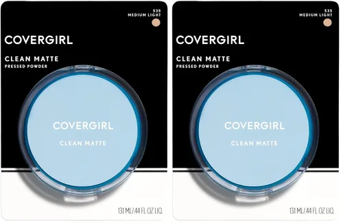 Miniatura 16 de COVERGIRL Polvo Compacto Mate Clean, Polvo de Control de Grasa, 1 recipiente, .35 Fl Oz, Polvo Facial, Polvo Suelto Libre de Aceite, Acabado Mate