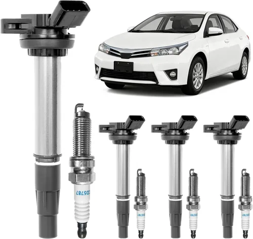 Miniatura 11 de Paquetes de bobinas de encendido, compatibles con Toyota Corolla/Matrix 2000-2008, Pontiac Vibe, Chevrolet Prizm 1.8L L4 y más, reemplaza #