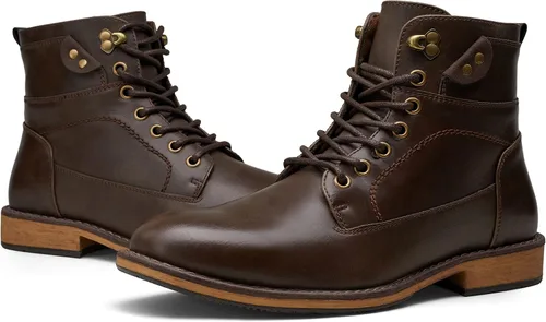 Miniatura 3 de Vostey Men's Motorcycle Boots Business Waterproof Ankle Boots Casual Oxford Boots for Men