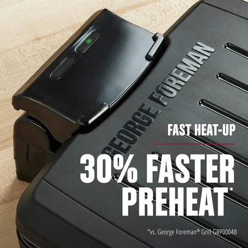 Miniatura 4 de George Foreman® Parrilla Totalmente Sumergible™, NUEVA Apta para Lavavajillas, Lava Toda la Parrilla, Antiadherente Fácil de Limpiar, Negro/Gris