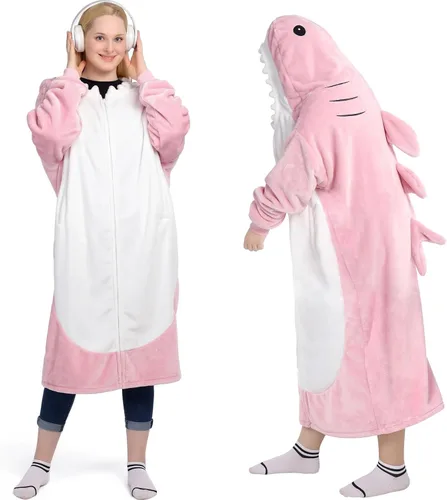 Miniatura 24 de Waitu Manta Ponible de Oso con Capucha, Divertidos Disfraces de Halloween, Regalos de Cumpleaños para Mujeres, Hombres, Niños y Niñas, Manta