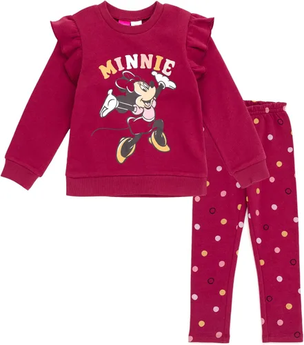 Miniatura 8 de Disney Conjunto de sudadera de vellón y pantalones deportivos para niñas, tallas de recién nacido a niño grande (recién nacido - 14-16)