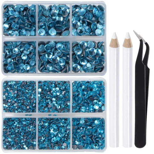 Miniatura 44 de LPBeads 10000 unidades de diamantes termoadhesivos SS6 amatista con parte trasera plana, gemas de diamantes de imitación de cristal redondas