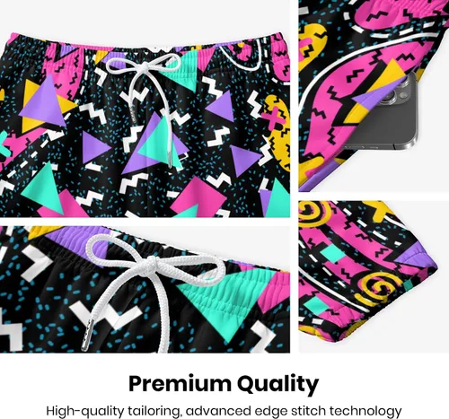 Miniatura 6 de INZVKJLU Pantalones deportivos para hombre, pantalones deportivos con estampado 3D, pantalones de entrenamiento con 2 bolsillos laterales