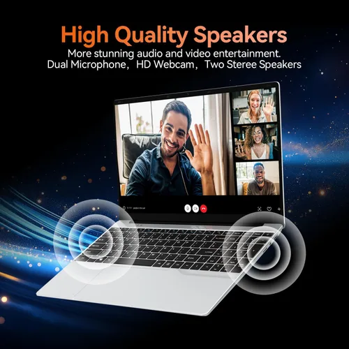 Miniatura 8 de 2026 última computadora portátil, 16 GB RAM 1 TB SSD, pantalla IPS 2K FHD de 15.6 pulgadas, 12ª CPU Quad Core N100 (3.4GHz), 2.4G/5G WiFi/BT5.0