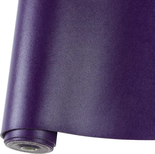 Miniatura 15 de Rollo de hojas de cuero sintético liso de color sólido 12"X53" (30cmX135cm), muy adecuadas para hacer manualidades, aretes de cuero, lazos, costura