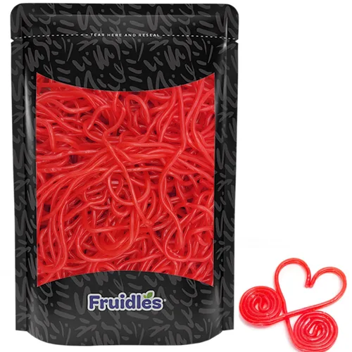 Miniatura 8 de Fruidles Cordones de regaliz, pajitas de caramelo largas, masticables suaves, sin gelatina, recuerdo de fiesta (cordones de uva, 4 libras)