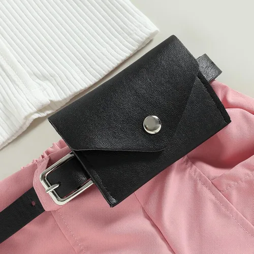 Miniatura 60 de TheFound Trajes de verano para niñas pequeñas, sin mangas, de punto acanalado, halter, pantalones cortos, ropa para recién nacidos, conjunto de 3